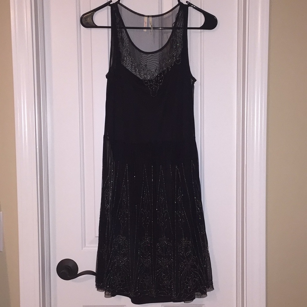 Frenchi Black Detailed Dress
